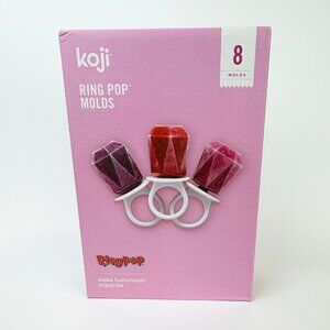 KOJI Ring Pops Silicone Molds, 8 ice pop molds (BPA & PHTHALATE Free)